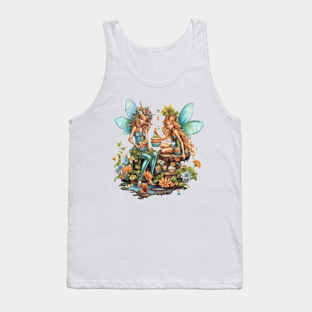 Birthday Fairies #4 Tank Top by Chromatic Fusion Studio